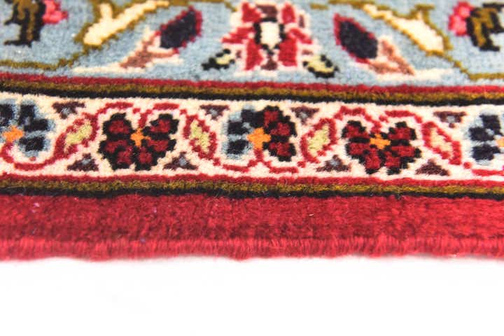 9' 8 x 12' 9 Hand Knotted Kashan Persian Wool Rug