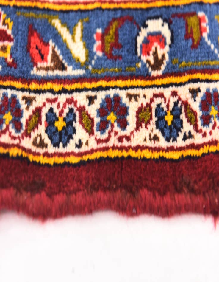 Detail image of 9' 7 x 13' 8  Hand Knotted Kashan Persian Wool Rug