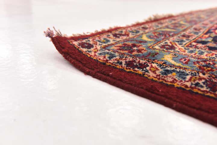 9' 1 x 12' 4 Hand Knotted Kashan Persian Wool Rug