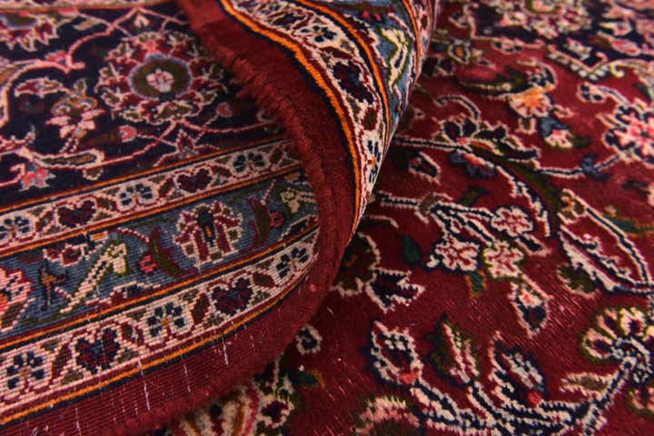 9' 10 x 12' 6 Hand Knotted Kashan Persian Wool Rug