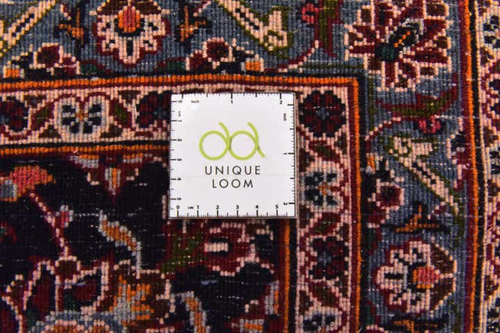 9' 10 x 12' 6 Hand Knotted Kashan Persian Wool Rug