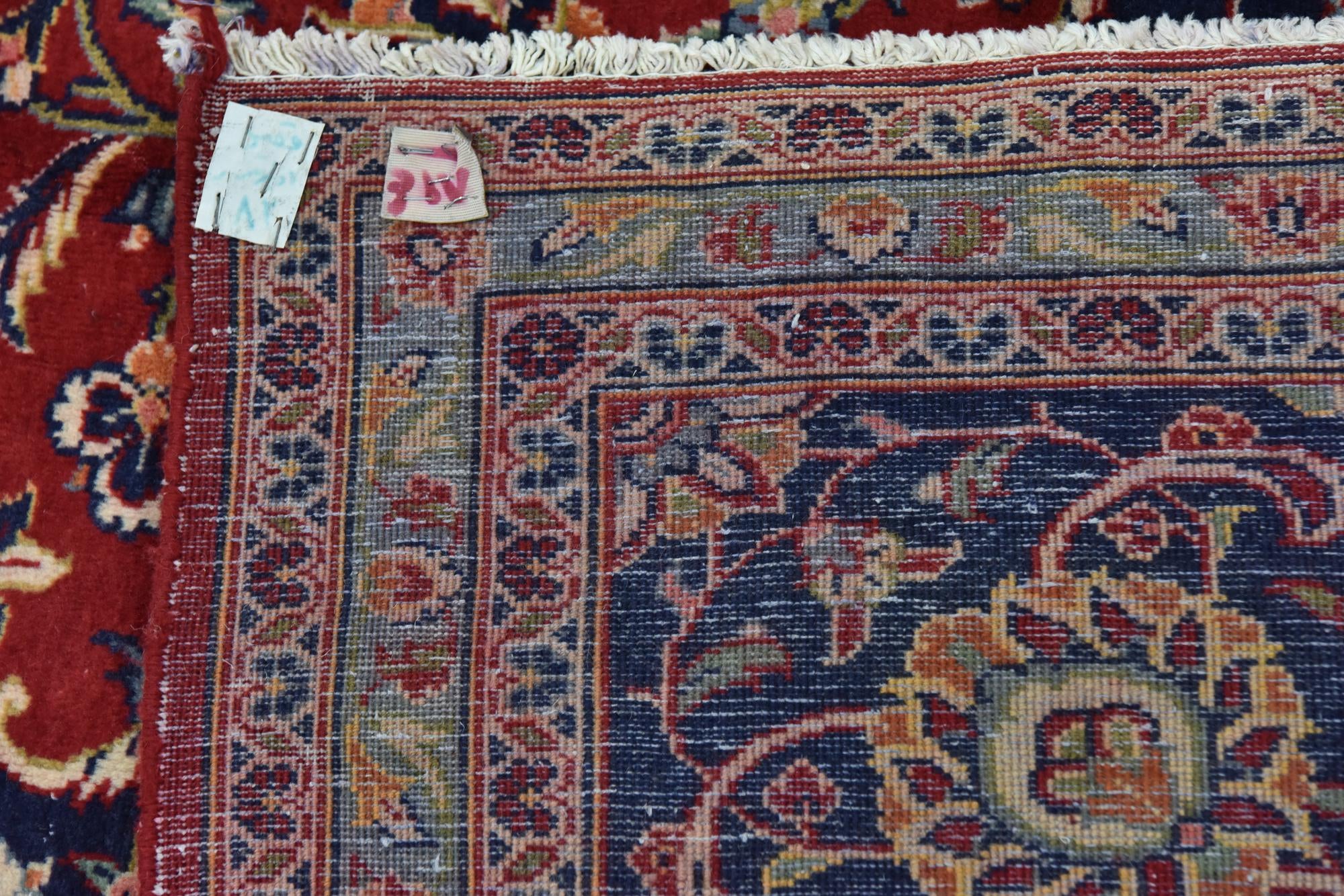 9' 9 x 13' 2 Hand Knotted Kashan Persian Wool Rug