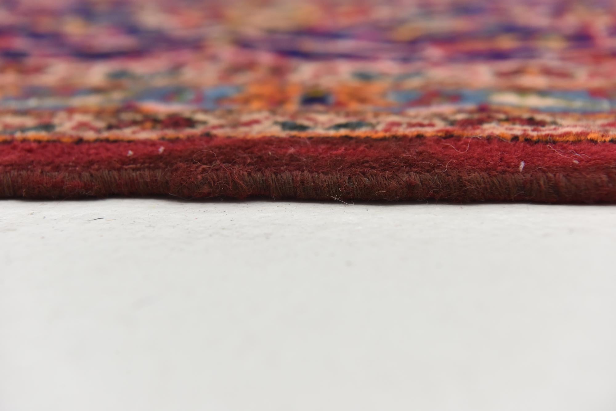 9' 7 x 13' Hand Knotted Kashan Persian Wool Rug