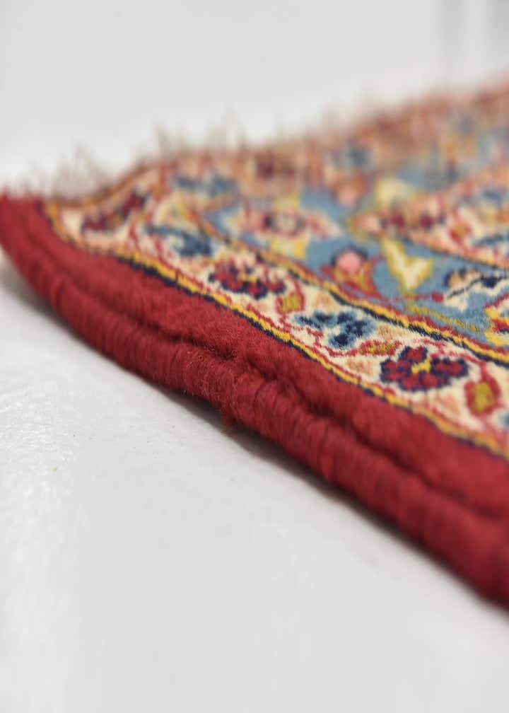 9' 8 x 13' 3 Hand Knotted Kashan Persian Wool Rug