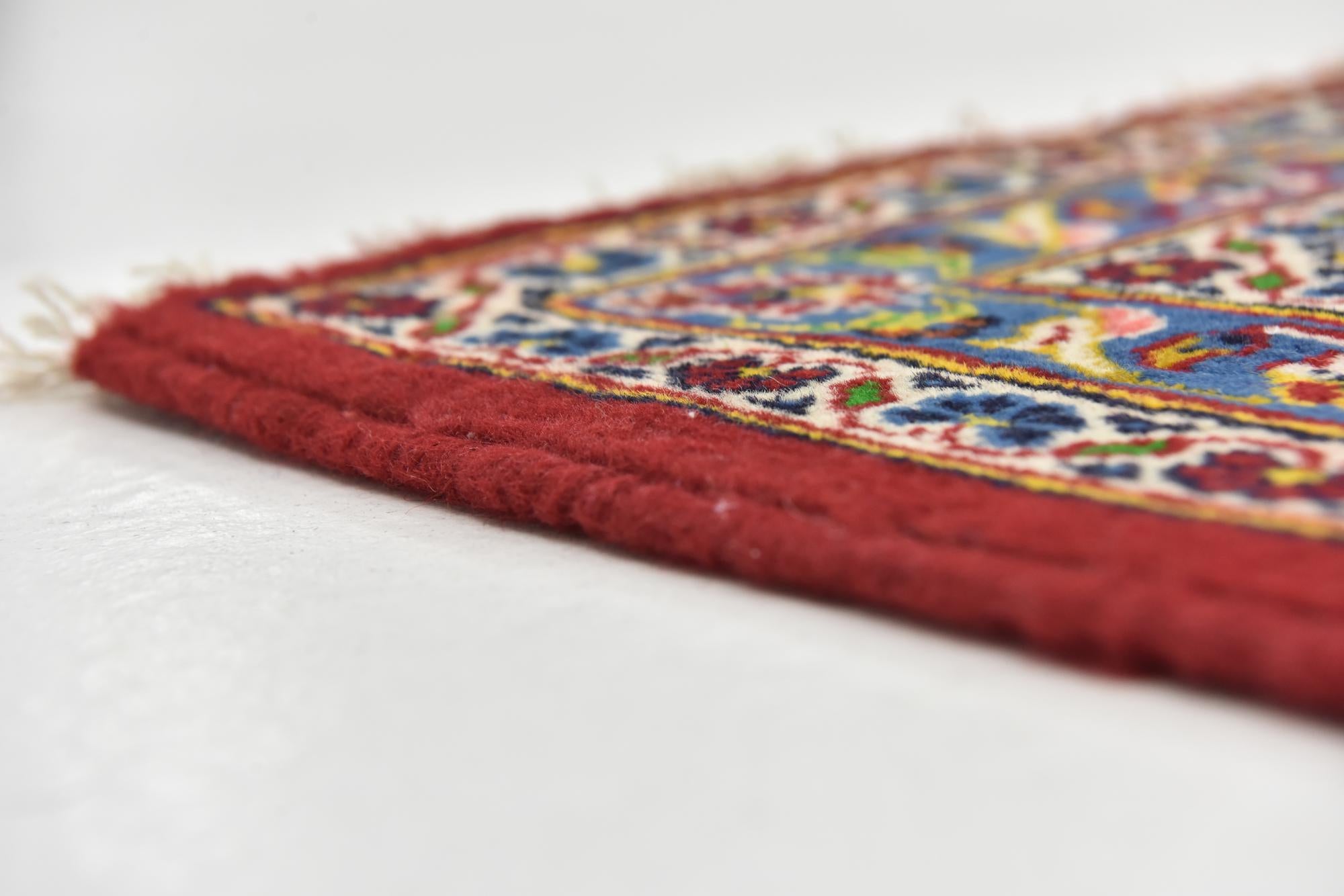 9' 10 x 13' 3 Hand Knotted Kashan Persian Wool Rug