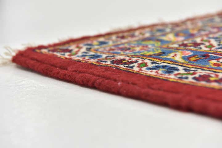 9' 10 x 13' 3 Hand Knotted Kashan Persian Wool Rug