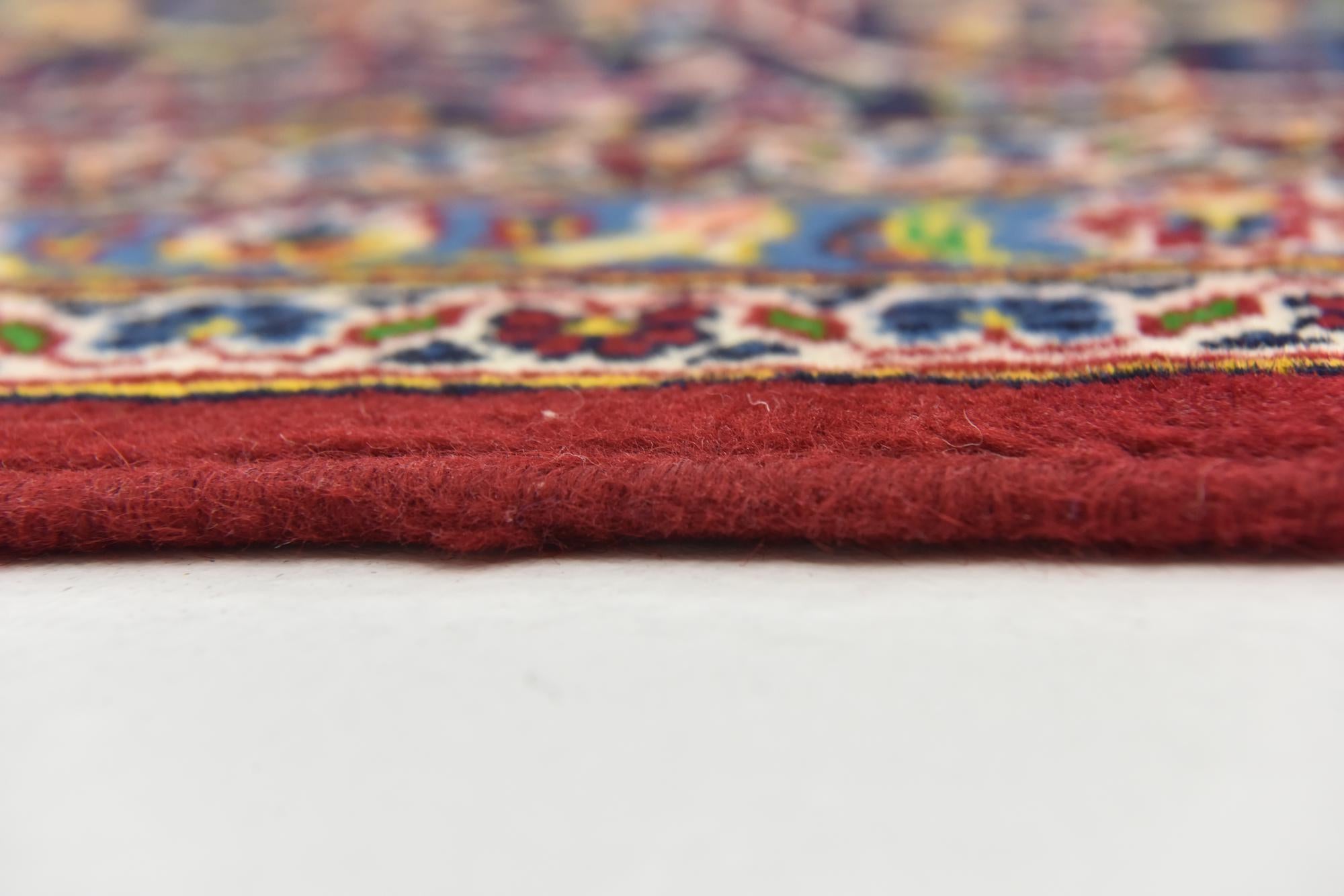9' 10 x 13' 3 Hand Knotted Kashan Persian Wool Rug