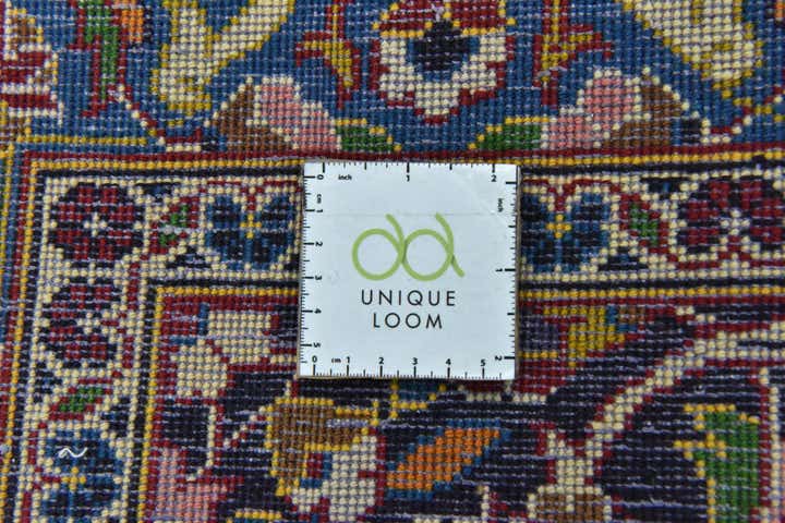 9' 7 x 13' 2 Hand Knotted Kashan Persian Wool Rug