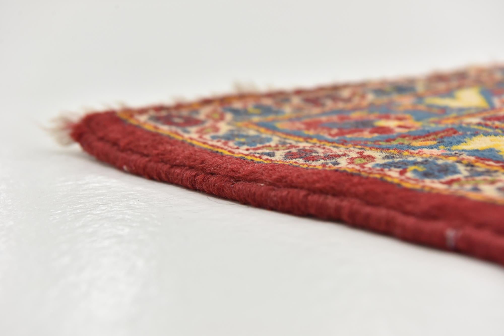 9' 7 x 13' 2 Hand Knotted Kashan Persian Wool Rug