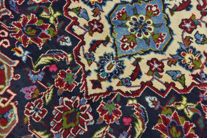 9' 10 x 13' 5 Hand Knotted Kashan Persian Wool Rug