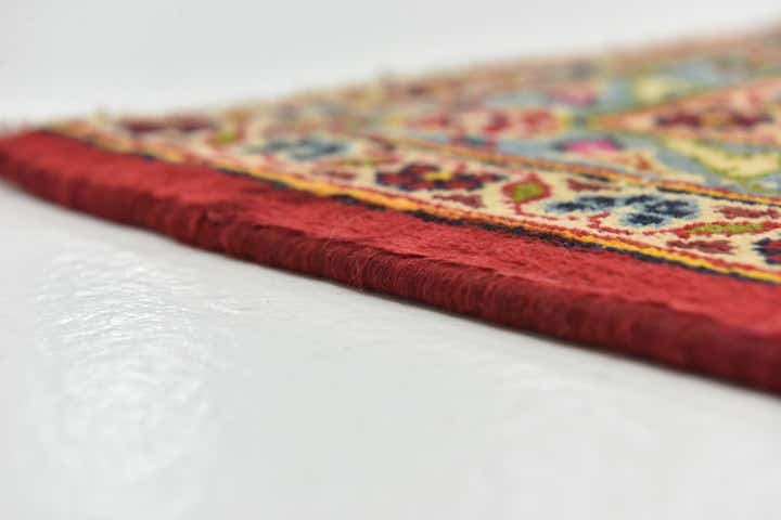 9' 10 x 13' 5 Hand Knotted Kashan Persian Wool Rug