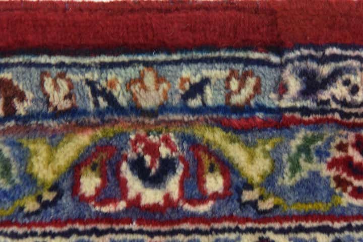 9' 6 x 13' 9 Hand Knotted Kashan Persian Wool Rug