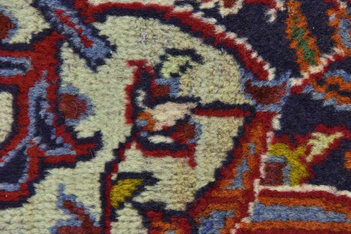 9' 6 x 13' 9 Hand Knotted Kashan Persian Wool Rug