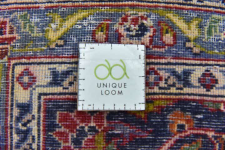 9' 6 x 13' 9 Hand Knotted Kashan Persian Wool Rug