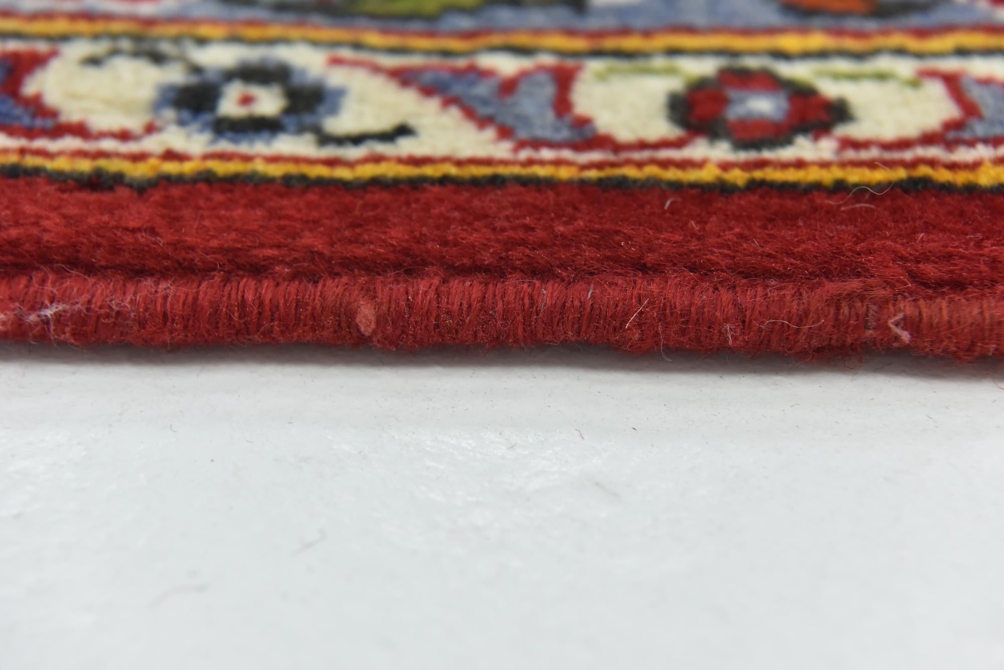 9' 5 x 13' Hand Knotted Kashan Persian Wool Rug
