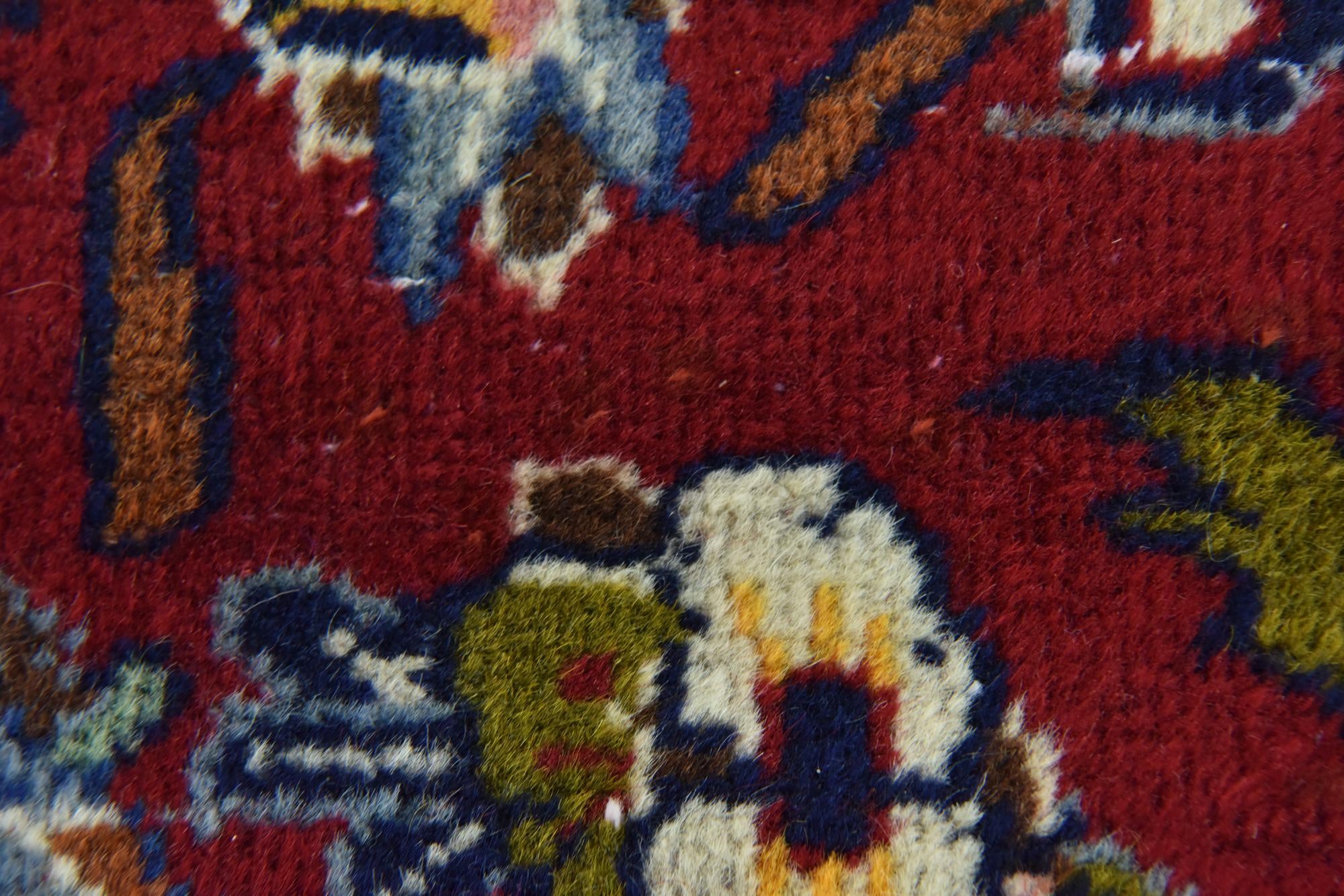 10' x 12' 9 Hand Knotted Kashan Persian Wool Rug
