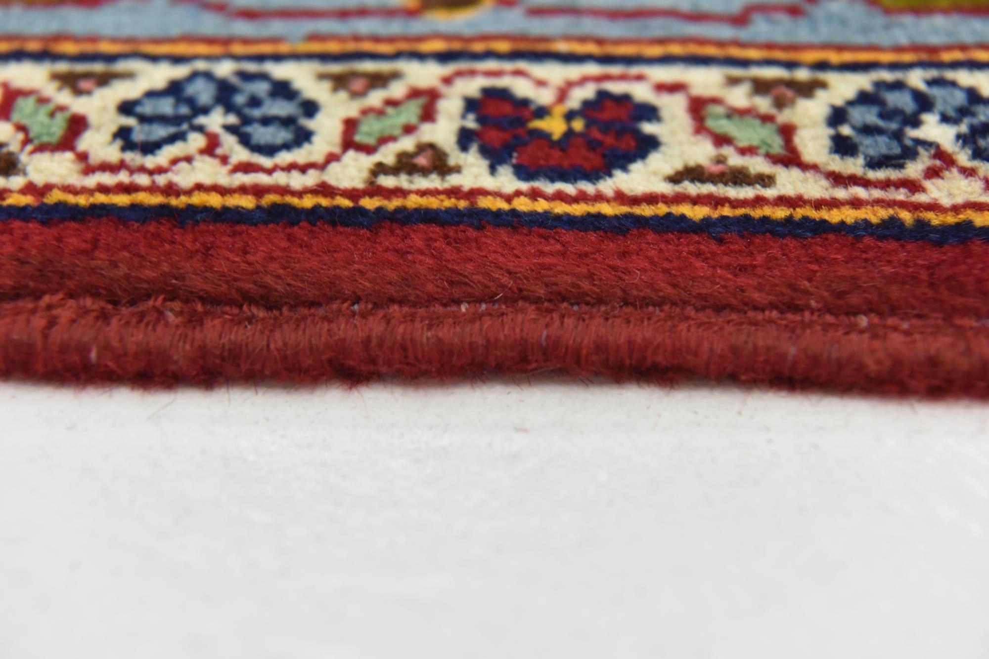 10' x 12' 9 Hand Knotted Kashan Persian Wool Rug