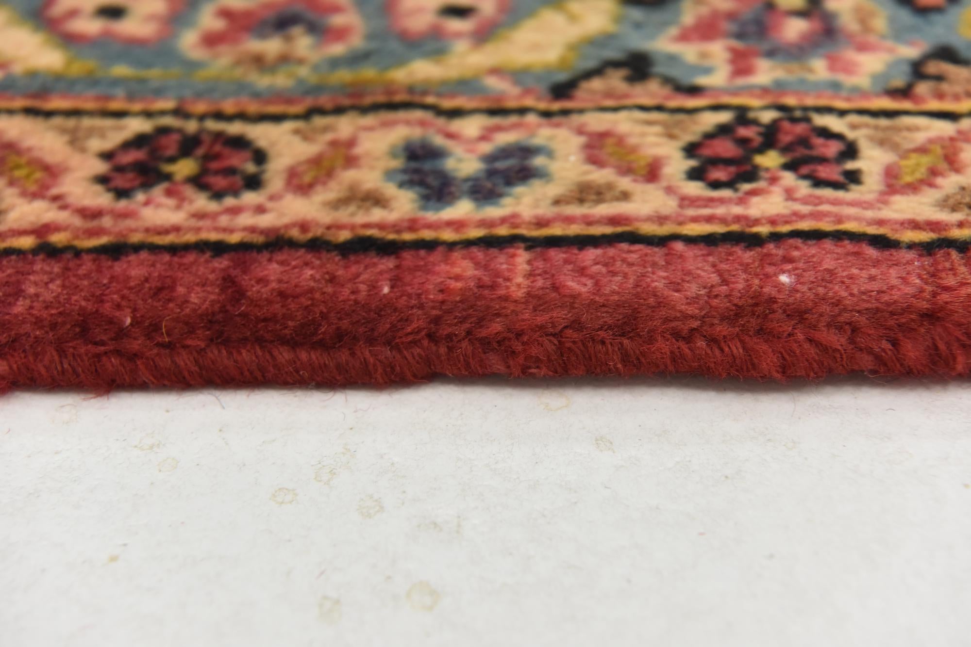 9' 8 x 12' 6 Hand Knotted Kashan Persian Wool Rug