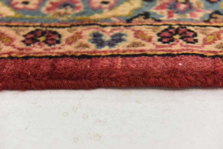 9' 8 x 12' 6 Hand Knotted Kashan Persian Wool Rug