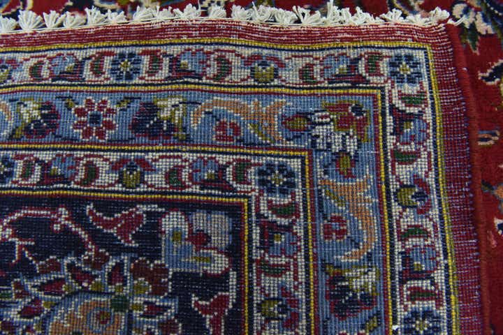 9' 6 x 13' Hand Knotted Kashan Persian Wool Rug