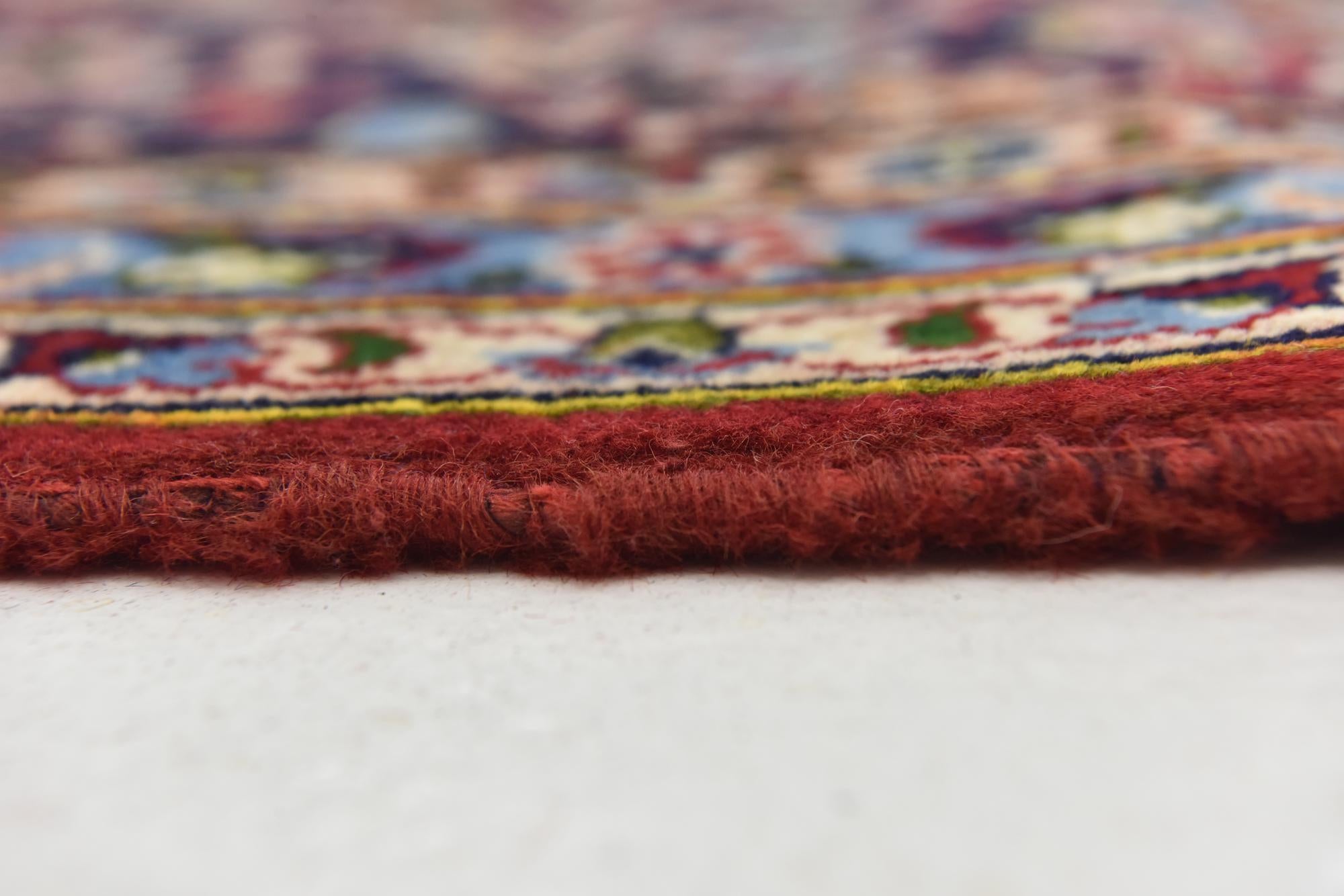 9' 6 x 13' Hand Knotted Kashan Persian Wool Rug