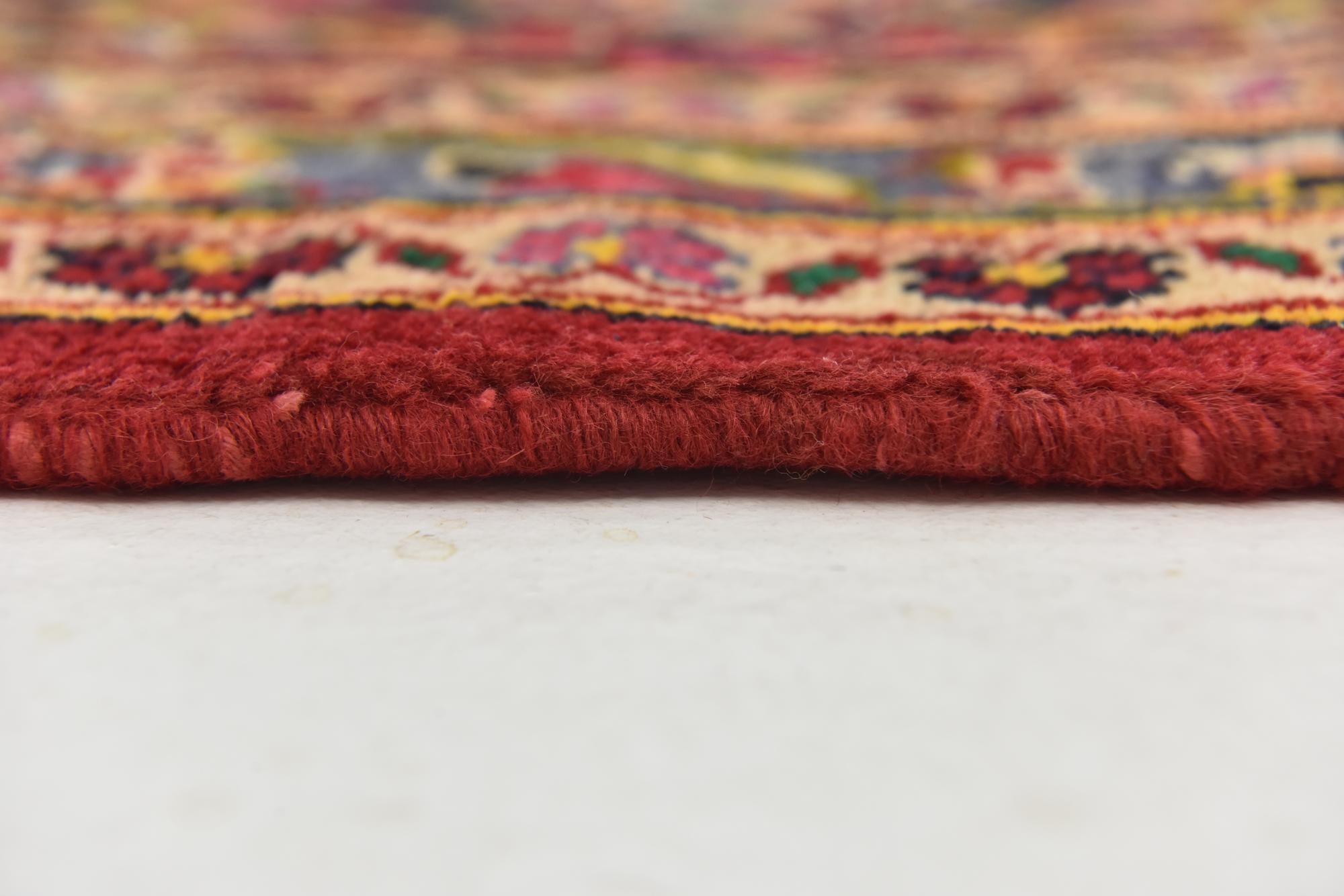 9' 9 x 13' Hand Knotted Kashan Persian Wool Rug