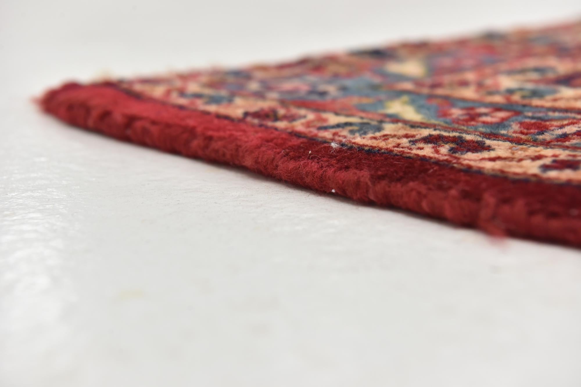 9' 8 x 13' 3 Hand Knotted Kashan Persian Wool Rug
