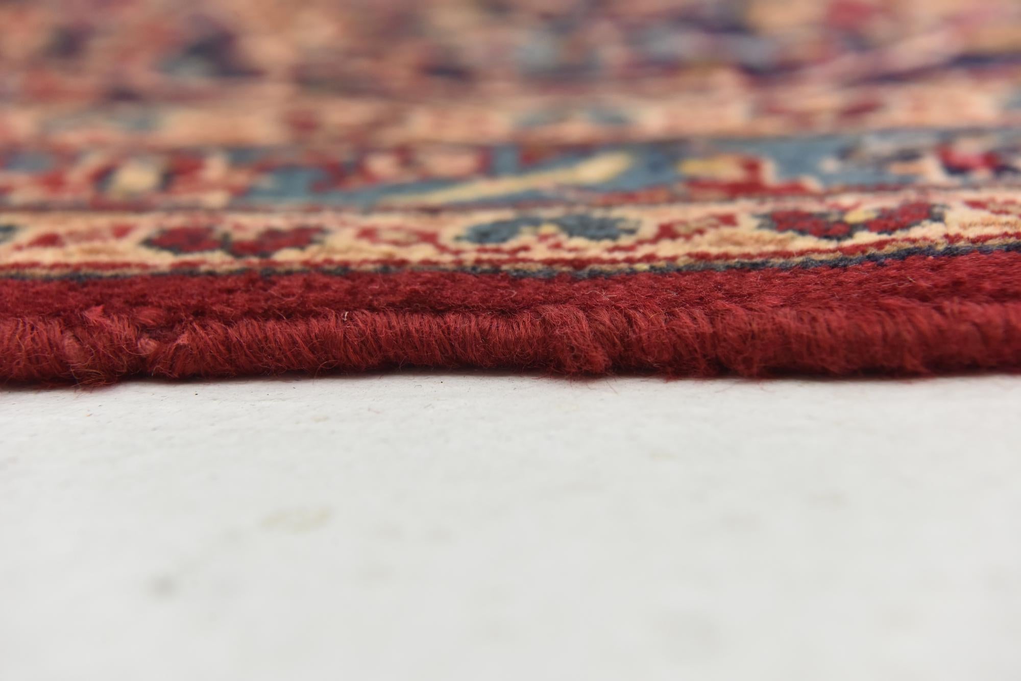 9' 8 x 13' 3 Hand Knotted Kashan Persian Wool Rug