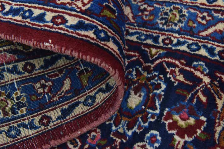 9' 10 x 12' 9 Hand Knotted Kashan Persian Wool Rug