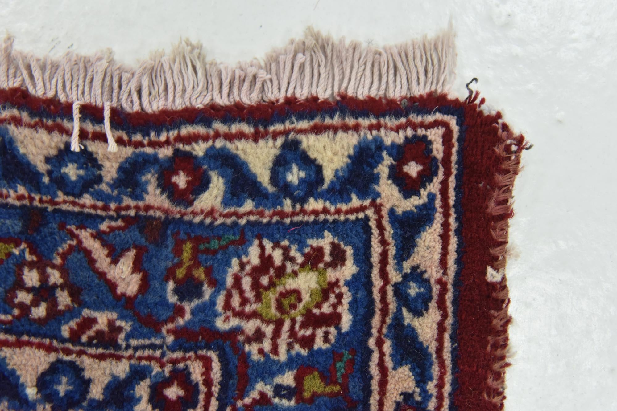 9' 10 x 12' 9 Hand Knotted Kashan Persian Wool Rug