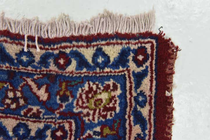 9' 10 x 12' 9 Hand Knotted Kashan Persian Wool Rug