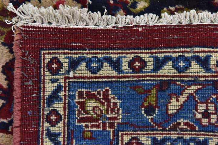 9' 10 x 12' 9 Hand Knotted Kashan Persian Wool Rug