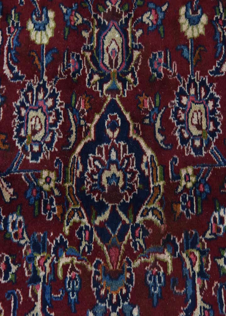 9' 10 x 12' 9 Hand Knotted Kashan Persian Wool Rug