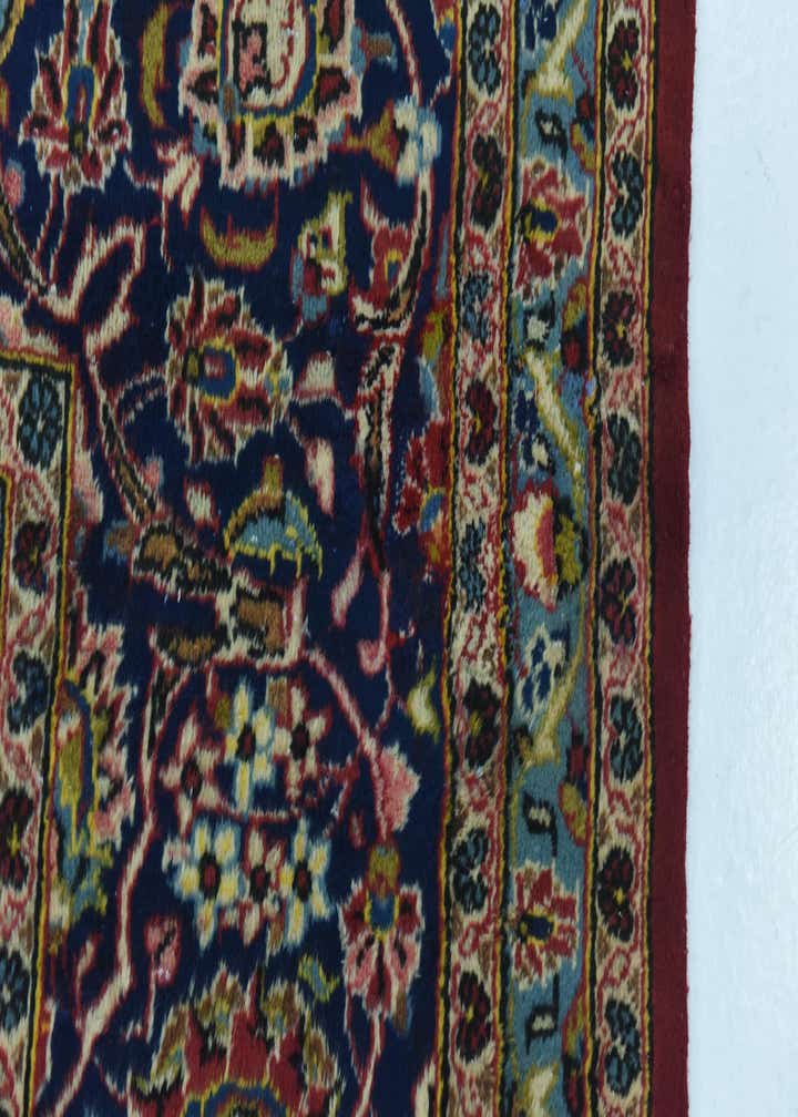 9' 10 x 13' 5 Hand Knotted Kashan Persian Wool Rug