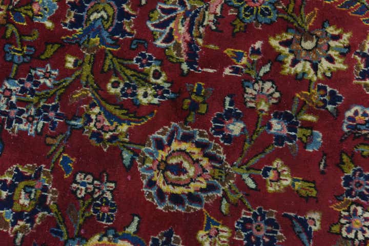 9' 10 x 13' 5 Hand Knotted Kashan Persian Wool Rug