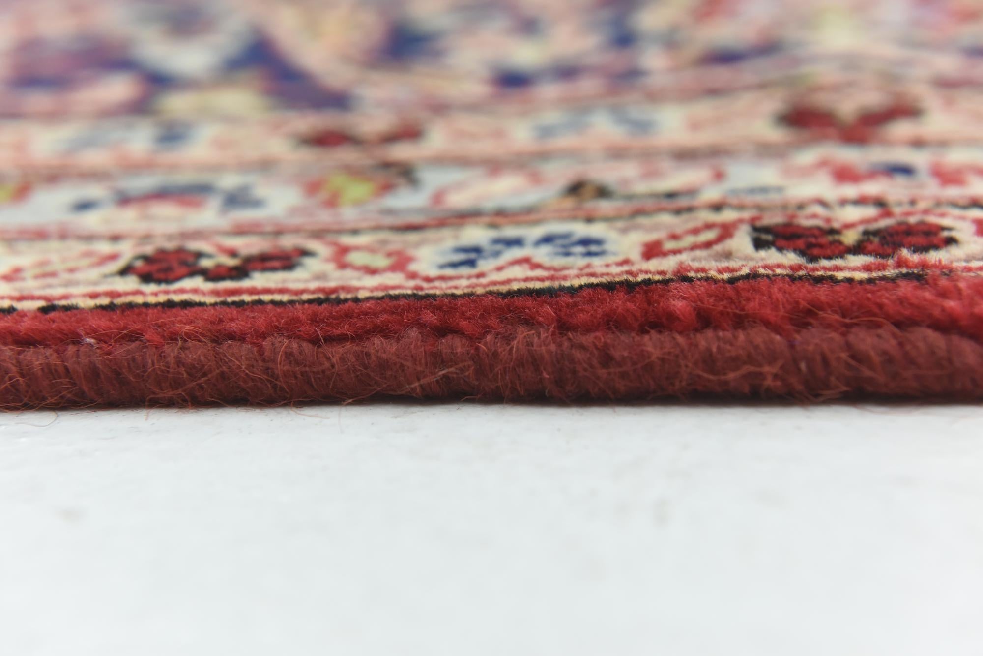 9' 7 x 13' Hand Knotted Kashan Persian Wool Rug