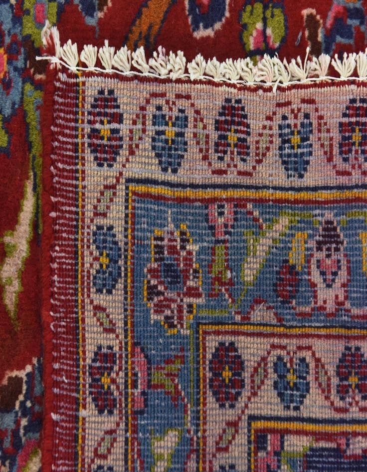 Detail image of 9' 7 x 12' 4  Hand Knotted Kashan Persian Wool Rug