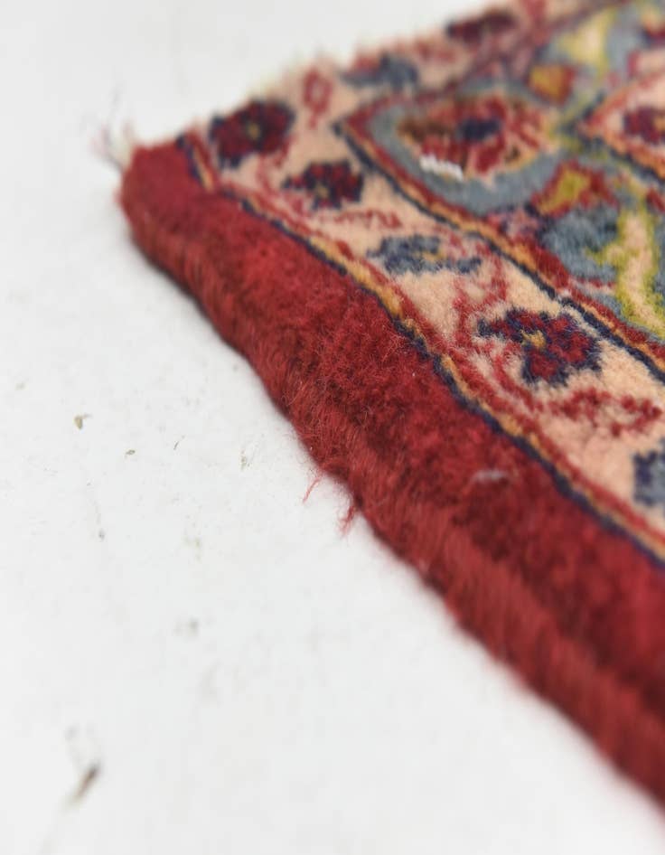 Detail image of 9' 7 x 12' 4  Hand Knotted Kashan Persian Wool Rug