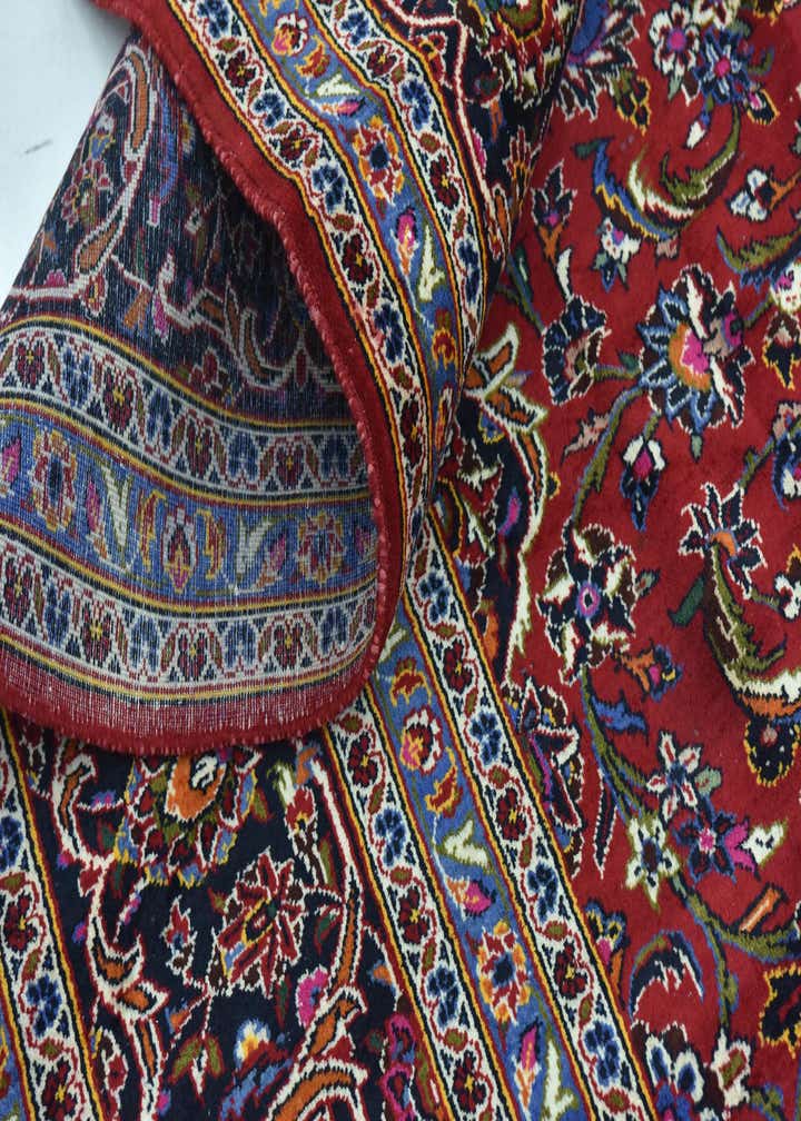 9' 9 x 13' 2 Hand Knotted Kashan Persian Wool Rug