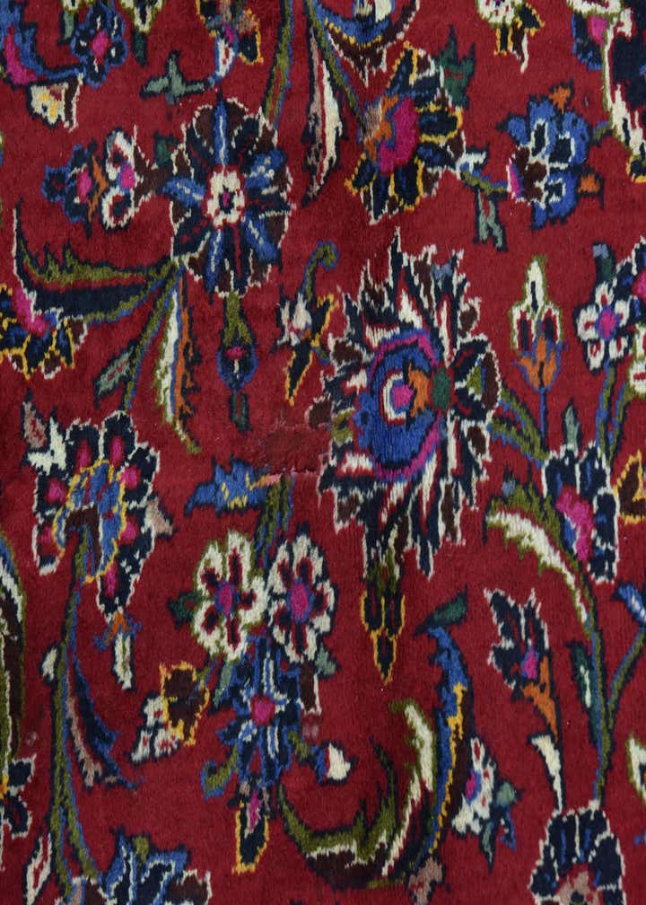 9' 9 x 13' 2 Hand Knotted Kashan Persian Wool Rug
