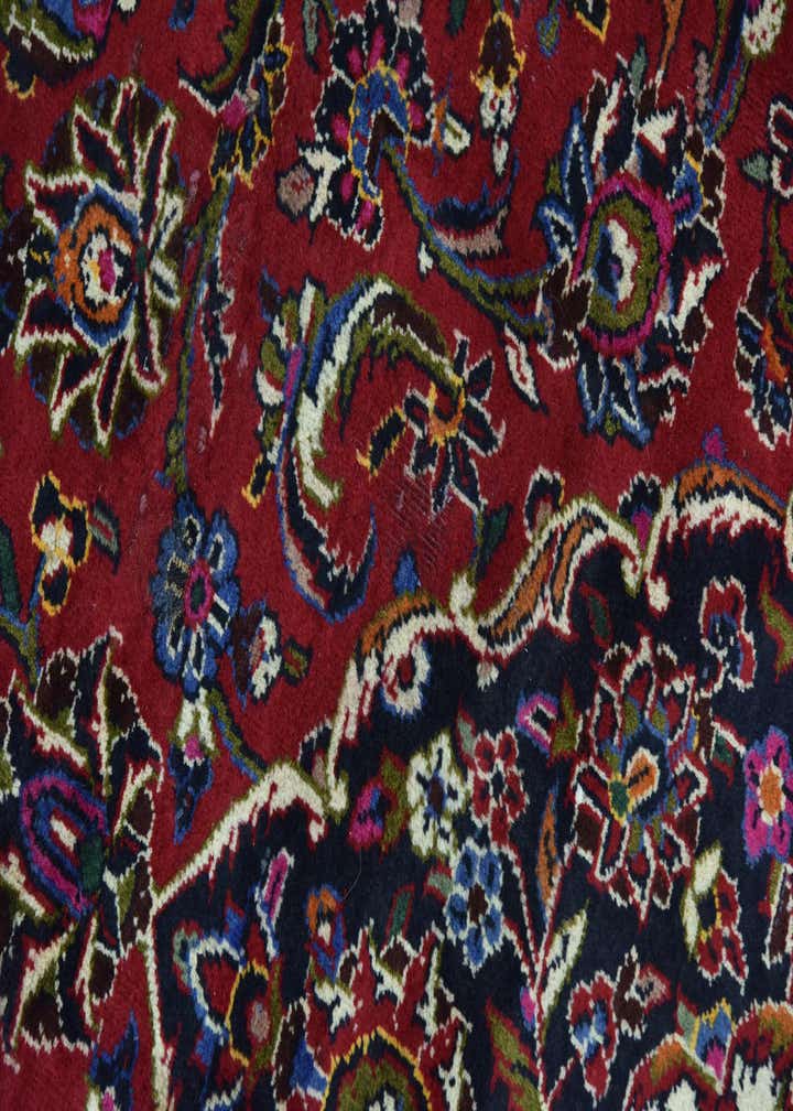 9' 9 x 13' 2 Hand Knotted Kashan Persian Wool Rug