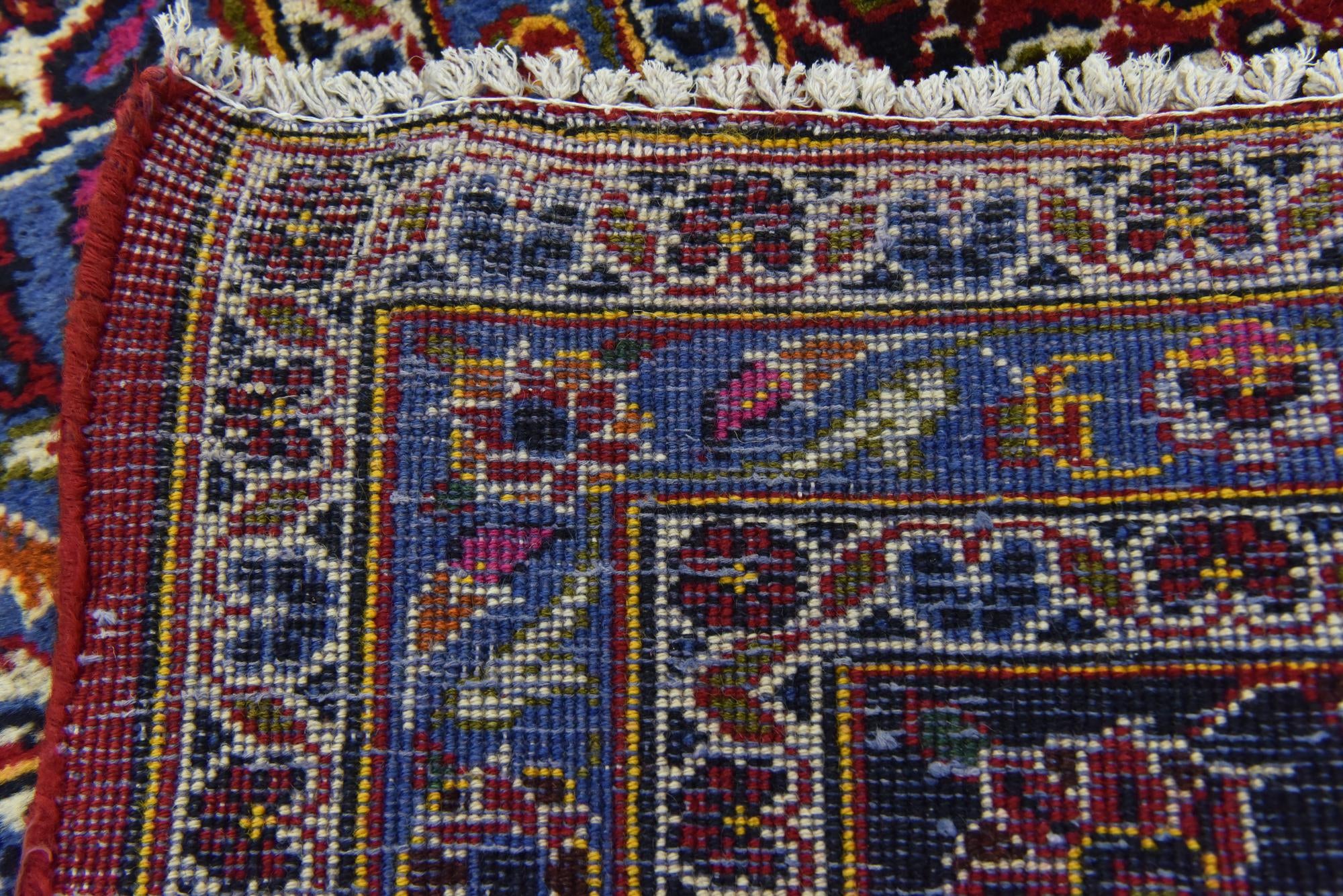 9' 9 x 13' 2 Hand Knotted Kashan Persian Wool Rug