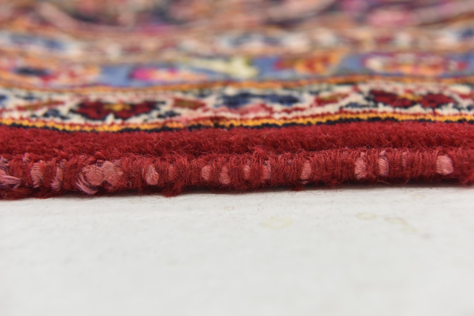 9' 9 x 13' 2 Hand Knotted Kashan Persian Wool Rug