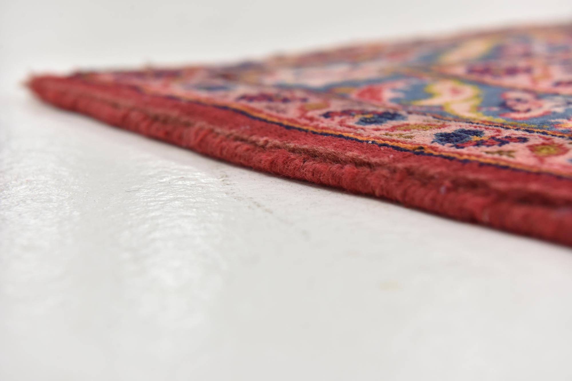 9' 8 x 13' 2 Hand Knotted Kashan Persian Wool Rug