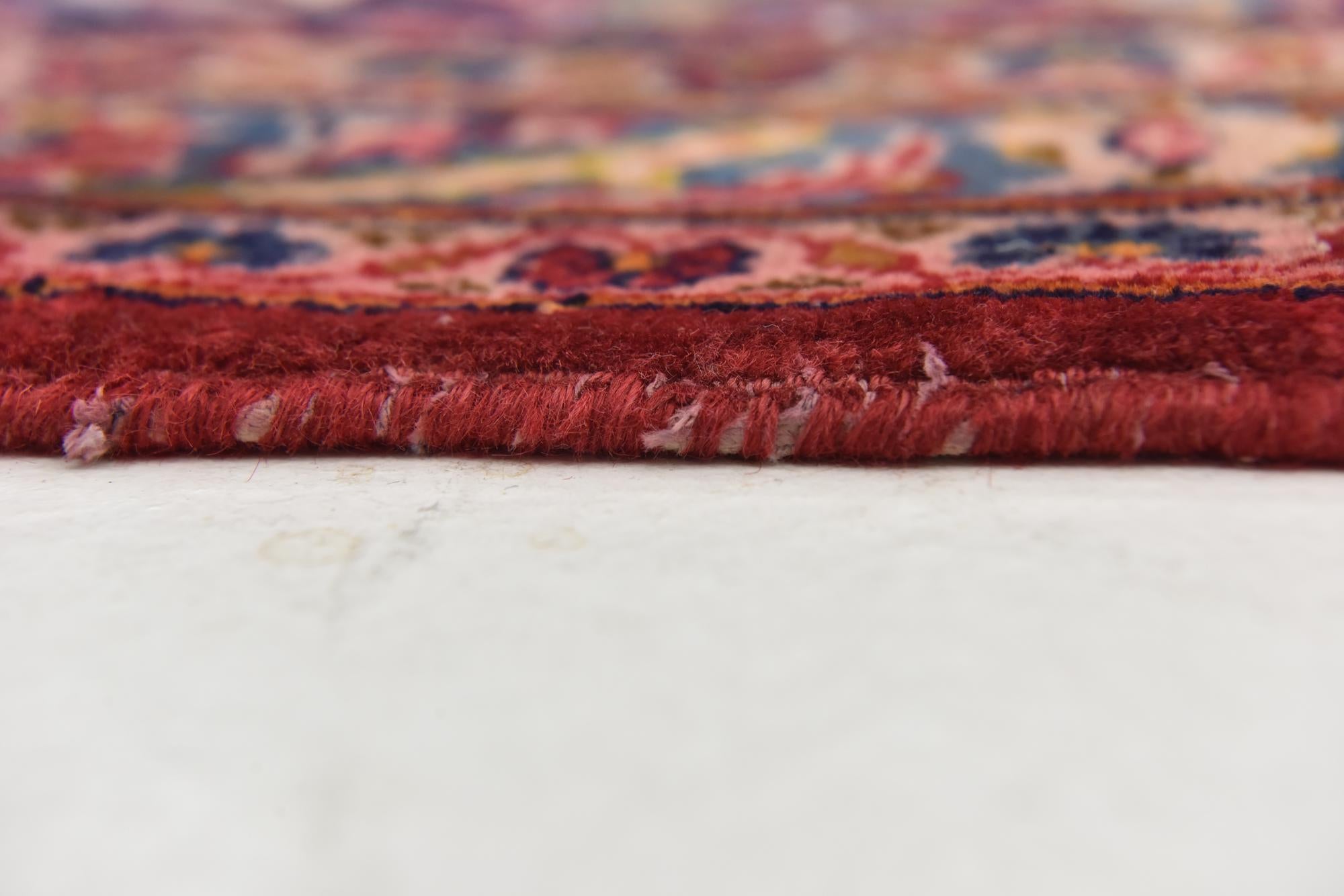 9' 8 x 13' 2 Hand Knotted Kashan Persian Wool Rug