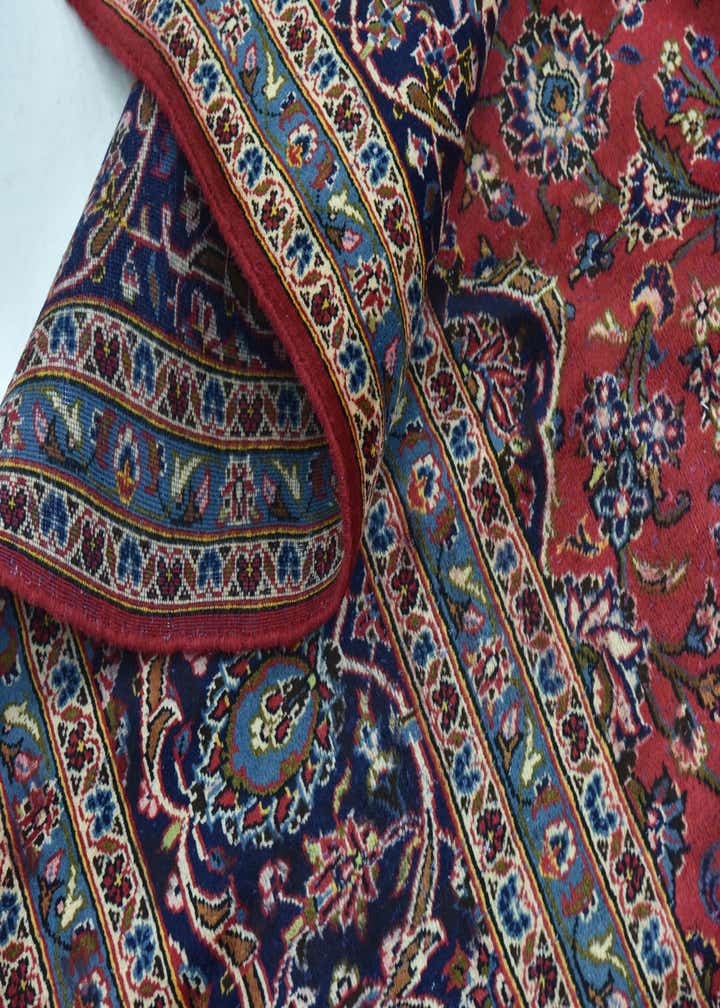 9' 10 x 13' Hand Knotted Kashan Persian Wool Rug