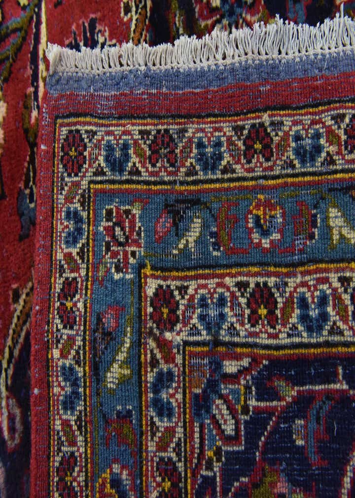 9' 10 x 13' Hand Knotted Kashan Persian Wool Rug