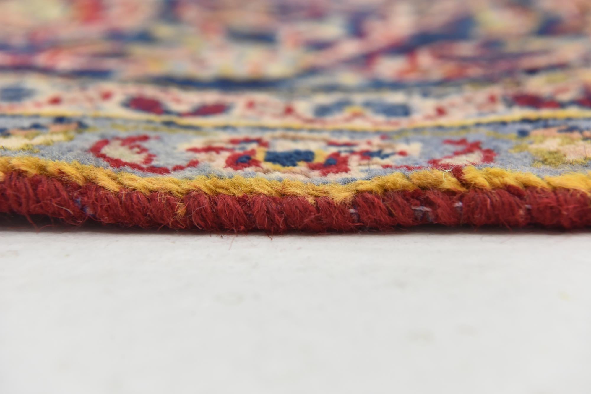 9' 2 x 13' Hand Knotted Kashan Persian Wool Rug