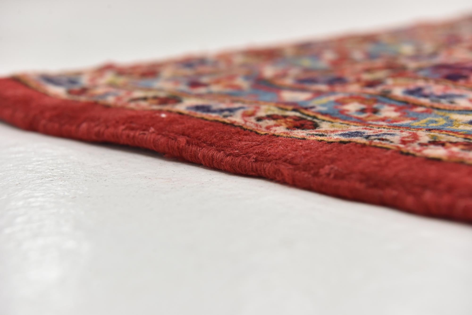 9' 8 x 13' 2 Hand Knotted Kashan Persian Wool Rug