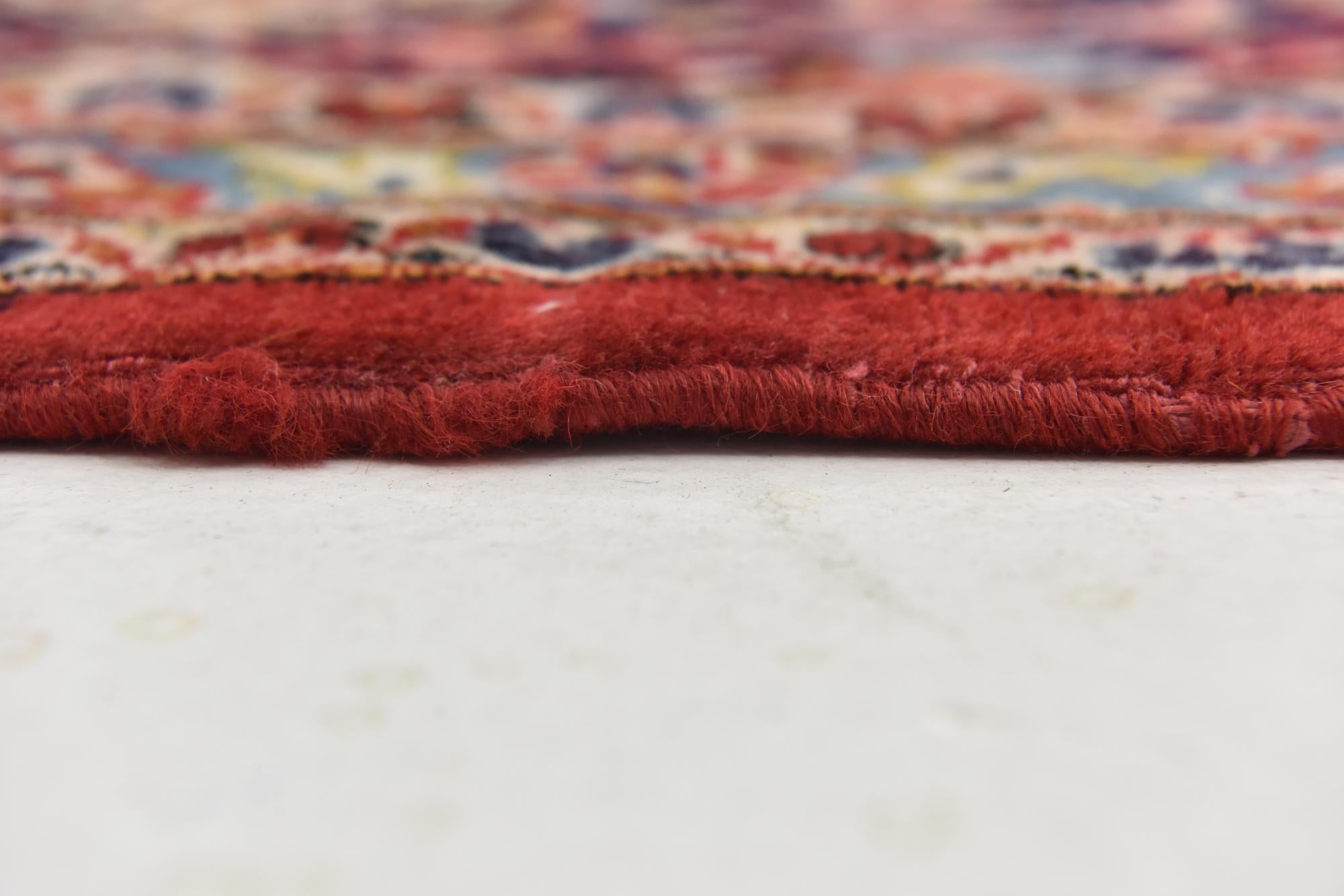 9' 8 x 13' 2 Hand Knotted Kashan Persian Wool Rug